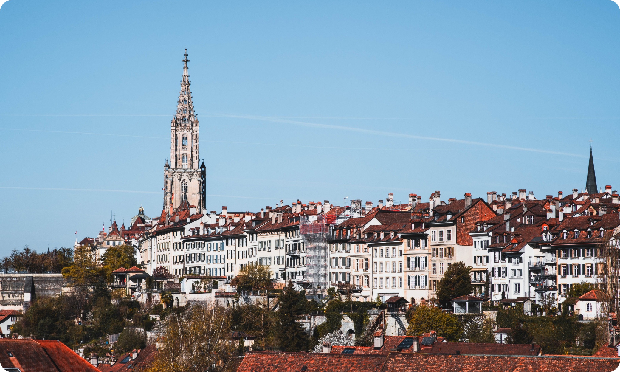 Bern, Switzerland — historic old town and Aare River