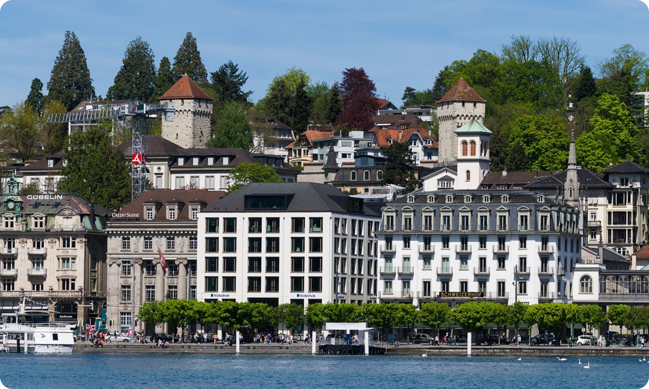 Lucerne, Switzerland — lake and mountains