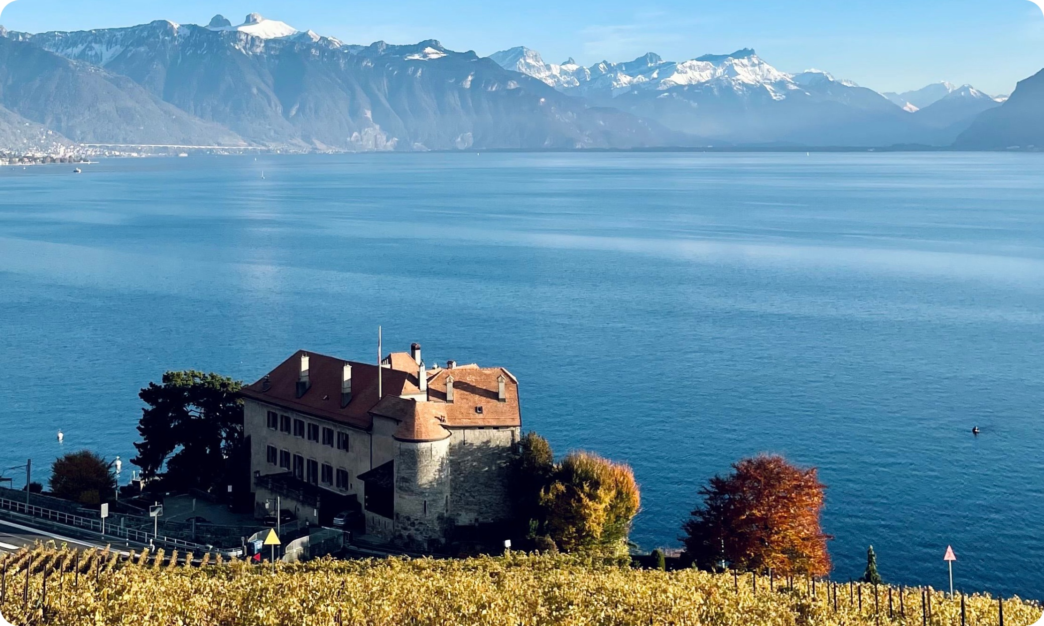 Montreux, Switzerland — lake Geneva and mountains
